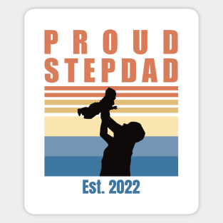 Proud Stepdad Est 2022 | First Time Stepdad | First Fathers Day Sticker